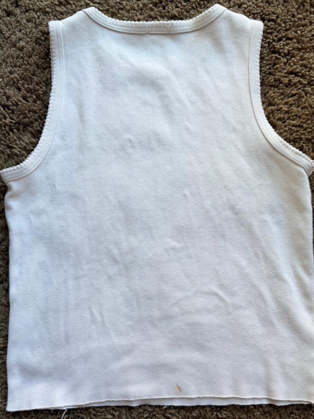 VINTAGE RARE y2k Brandy Melville Devil Cherries White Tank - Picture 4 of 4